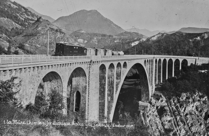 L'un des nombreux ouvrages d'art de la ligne